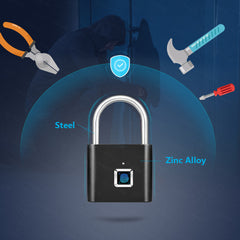 Keyless Fingerprint Smart Padlock - mytechnotool.com